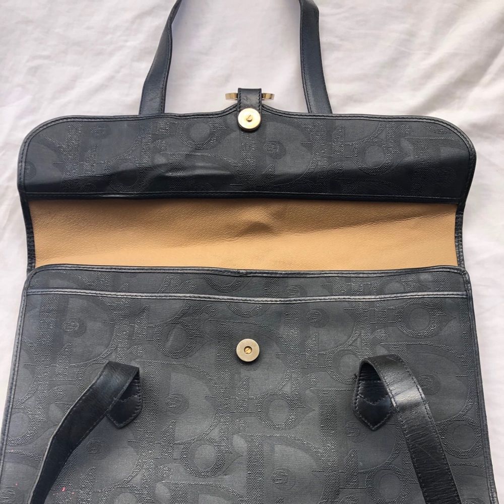 Christian Dior Trotter Monogrammed PVC Leather Shoulder Bag “RARE FIND” - Picture 9 of 16